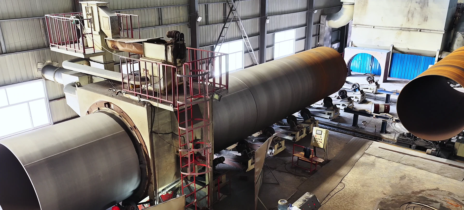 LSAW Steel Pipe — Shenzhou supplied steel pipe footage